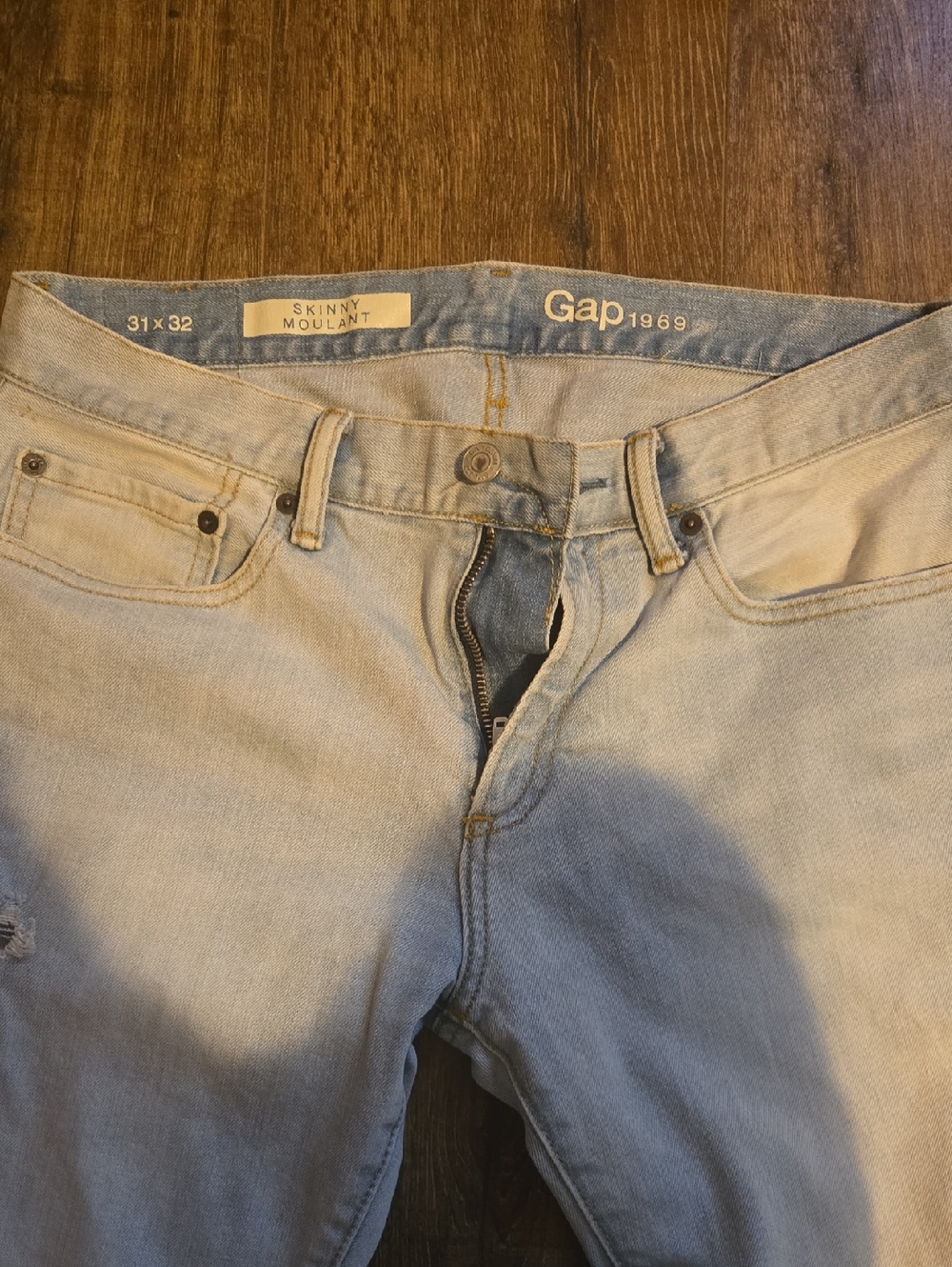 GAP Men's Skinny Jeans - Light Wash Blue